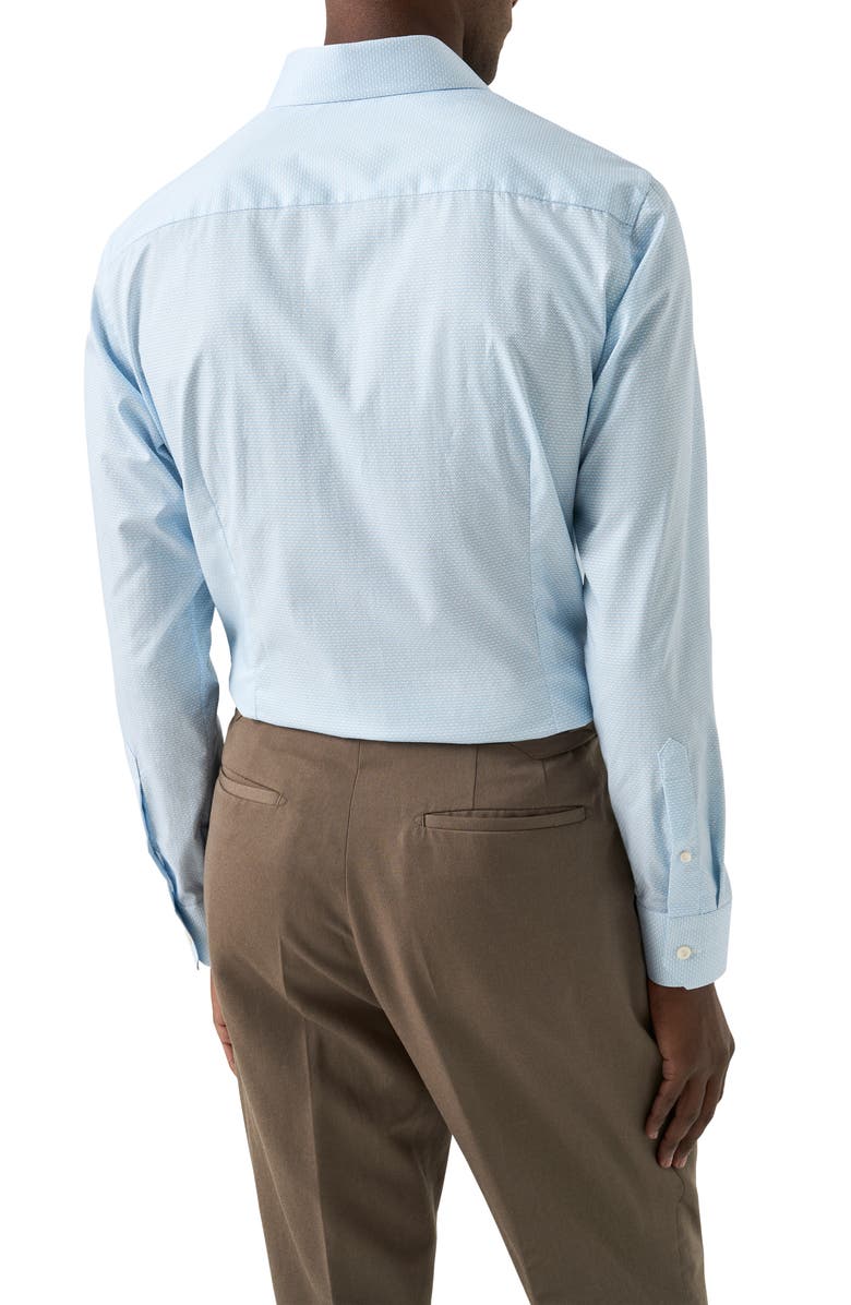 Eton Contemporary Fit Signature Twill Button-Up Shirt, Alternate, color, Light Blue