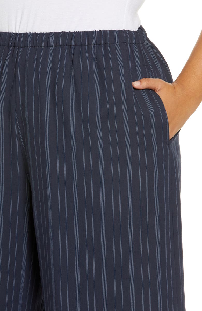 Vince Variegated Stripe Culottes, Alternate, color, Coastal