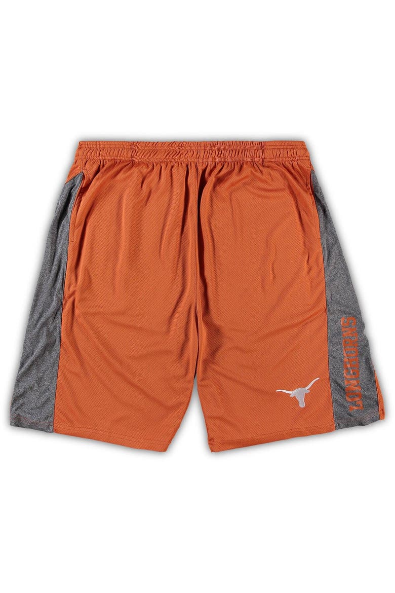 Men's Texas Orange Texas Longhorns Big & Tall Textured Shorts, Main, color, Burnt Orange
