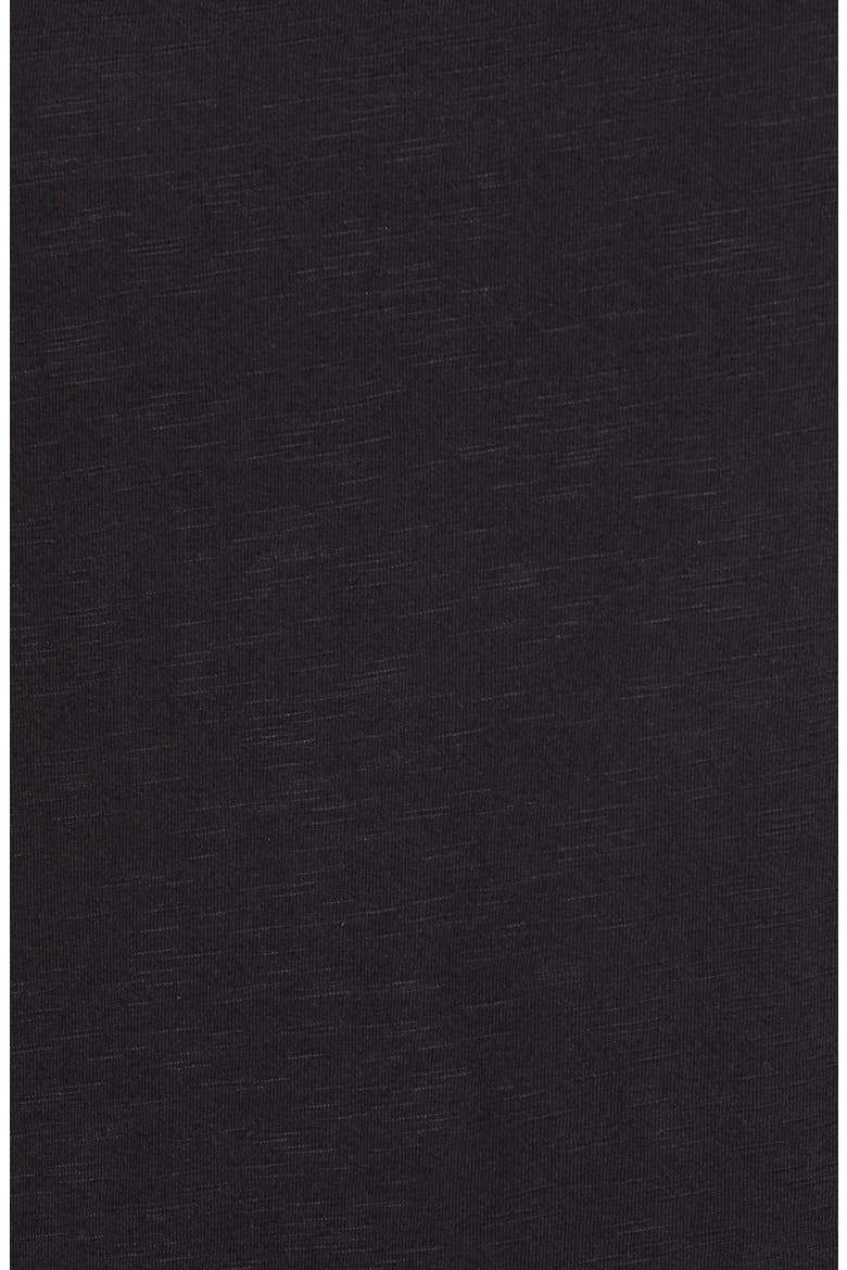 Flutter Sleeve Cotton Blend Tee, Alternate, color, BLACK