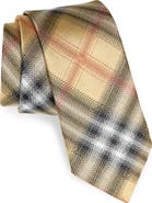 Burberry Manston Check Jacquard Silk Tie