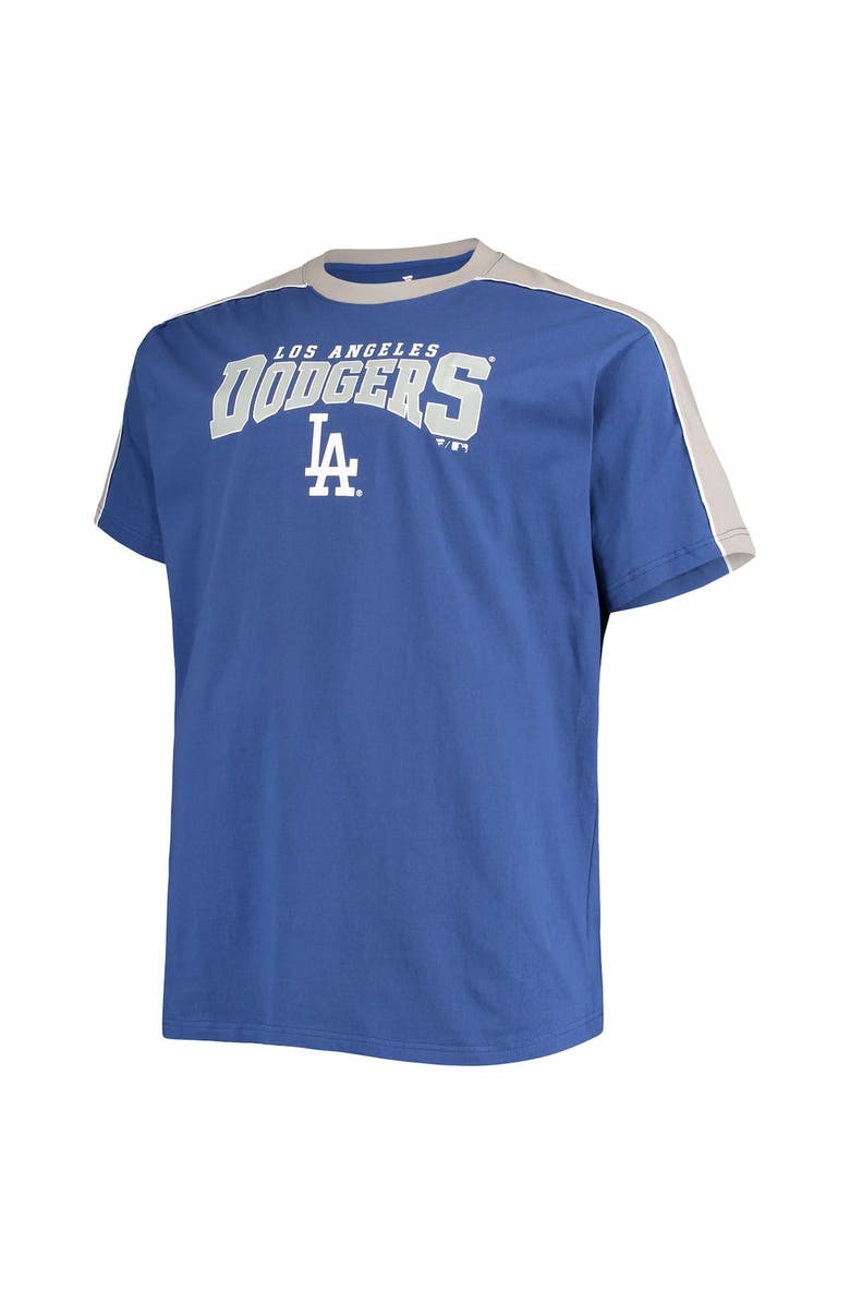PROFILE Men's Mookie Betts Royal/Gray Los Angeles Dodgers Big & Tall Fashion Piping Player T-Shirt, Alternate, color, Royal