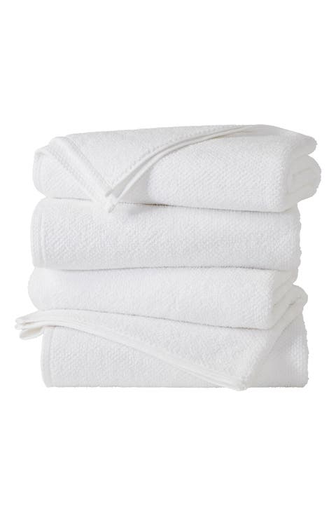 Cotton 4-Pack Textured Bath Towels