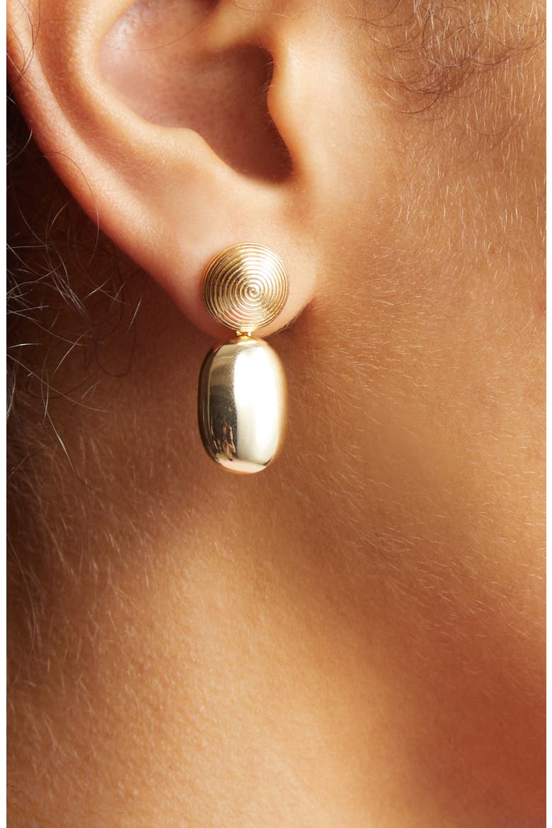 The Carla Drop Earrings, Alternate, color, GOLD