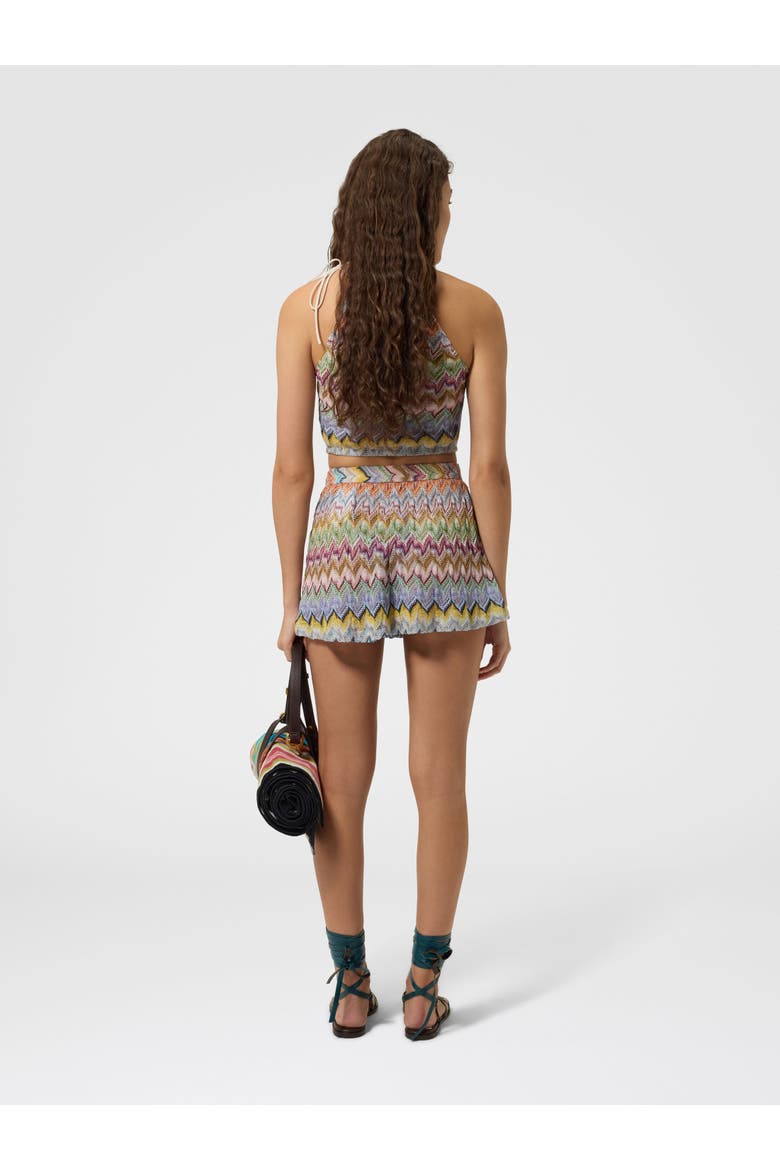 Viscose Lamé Top With Thin Straps, Alternate, color, Multicoloured