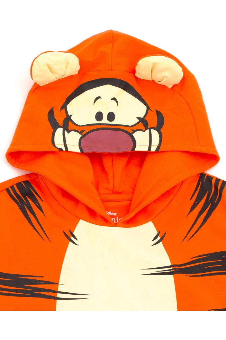 Winnie the Pooh Short Sleeve Hooded T-Shirt, Alternate, color, Tigger Orange Black