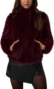 GUESS New Luna Faux Fur Jacket