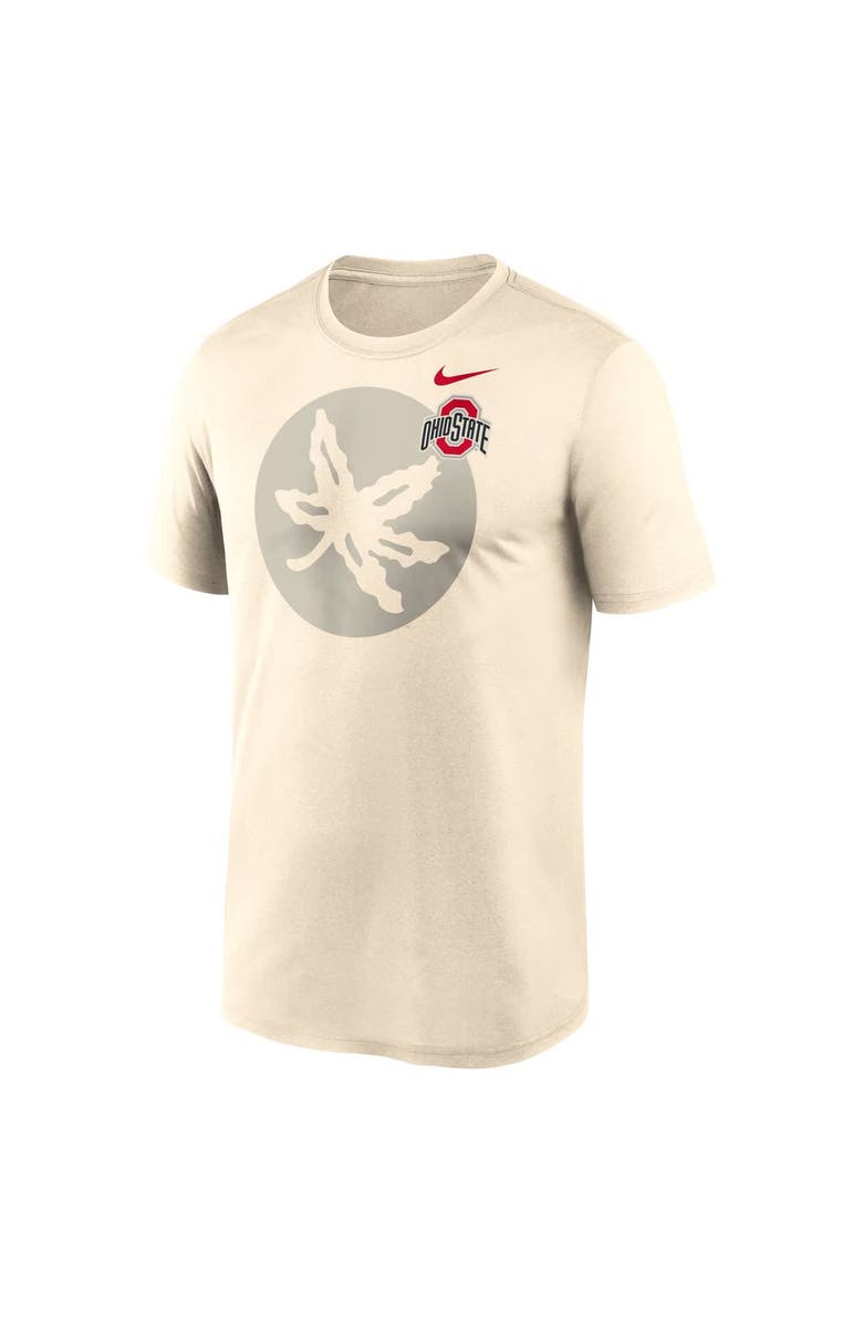 Nike Men's Nike Natural Ohio State Buckeyes Campus Shadow Legend Performance T-Shirt, Alternate, color, Natural