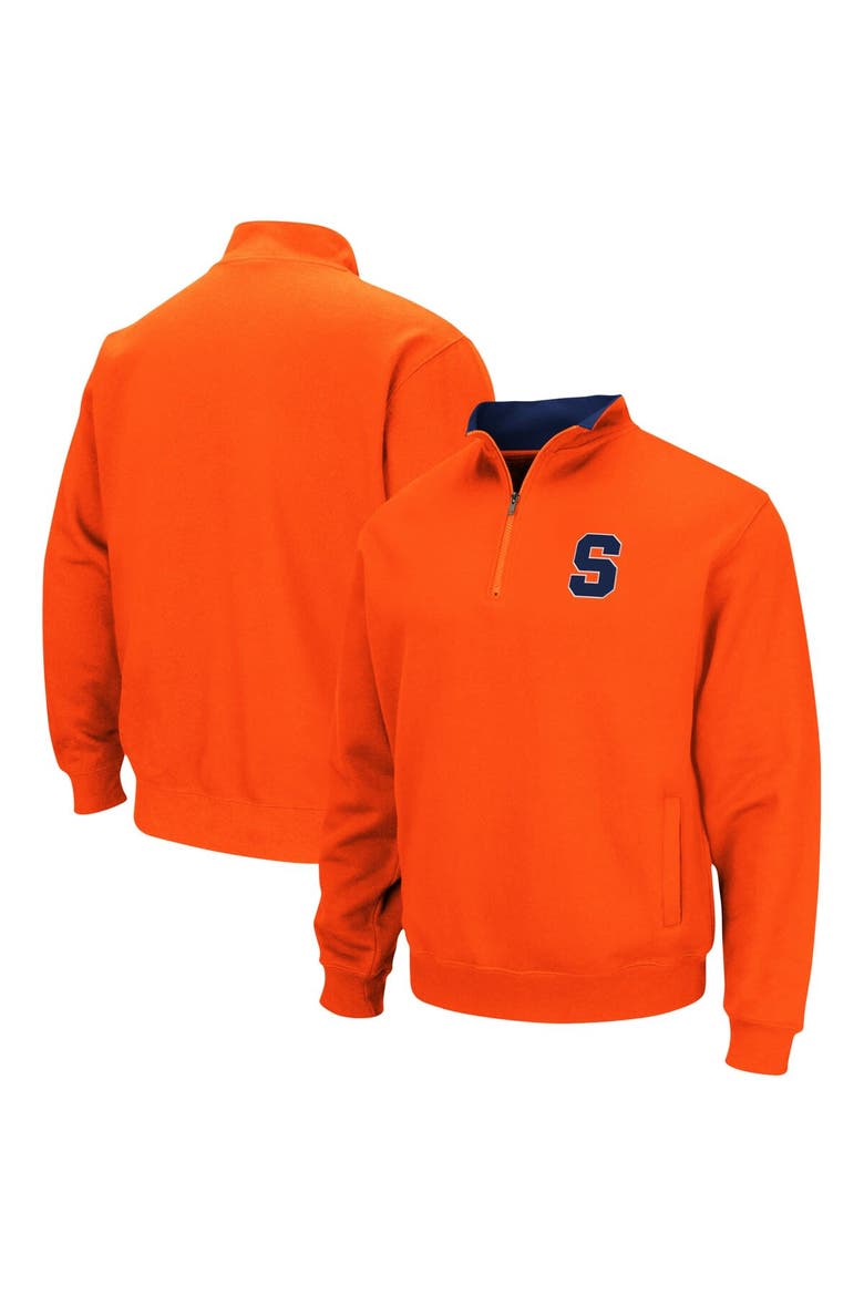 Men's Colosseum Orange Syracuse Orange Tortugas Team Logo Quarter-Zip Jacket, Main, color, Orange