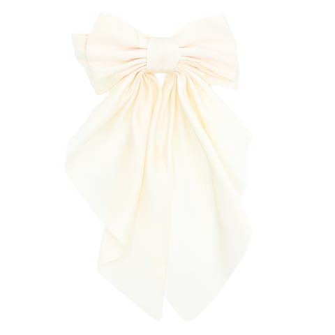 Satin Ribbon Flowing Bow Hairclip