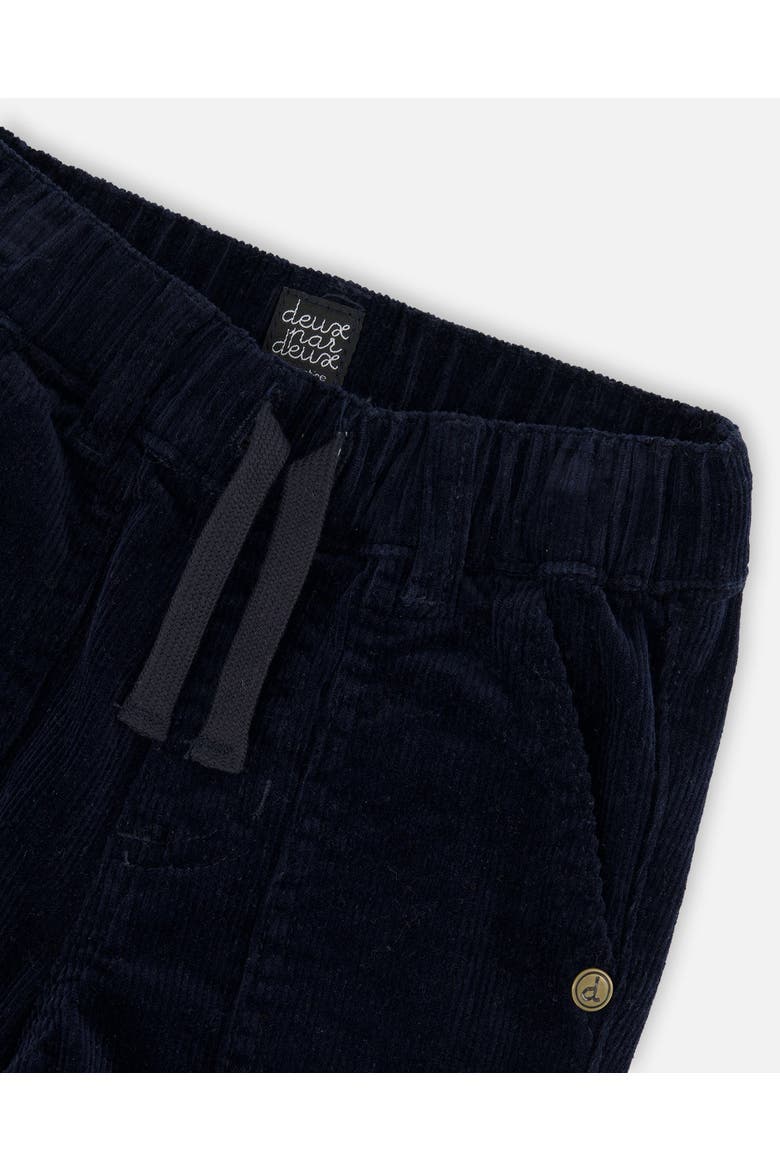 Little Boy's Stretch Corduroy Jogger Pants Navy, Alternate, color, Peacoat