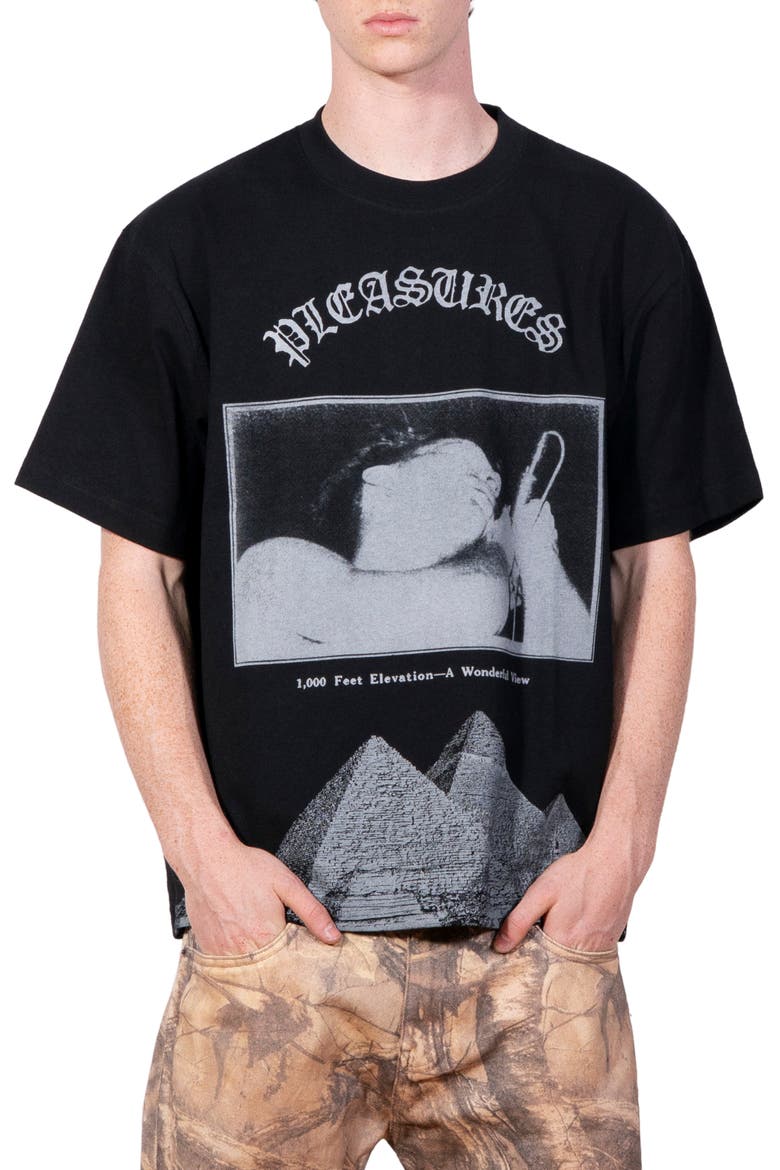 Elevation Heavyweight Cotton Graphic T-Shirt, Main, color, BLACK