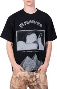 PLEASURES Elevation Heavyweight Cotton Graphic T-Shirt