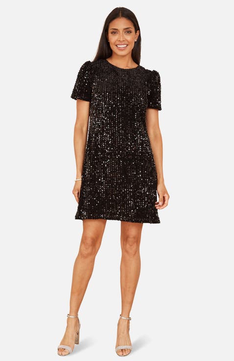 Sequin Tunic Mini Dress