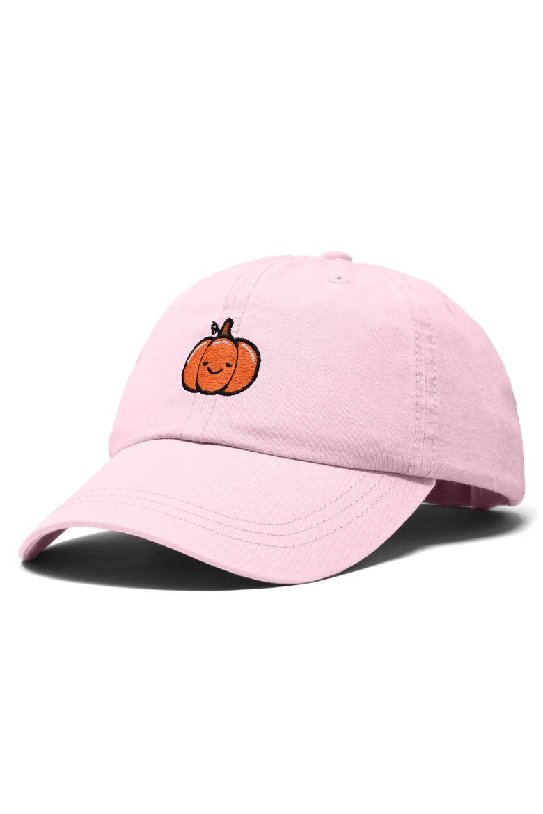 Baby Pumpkin Embroidered Dad Hat, Alternate, color, Washed Pink