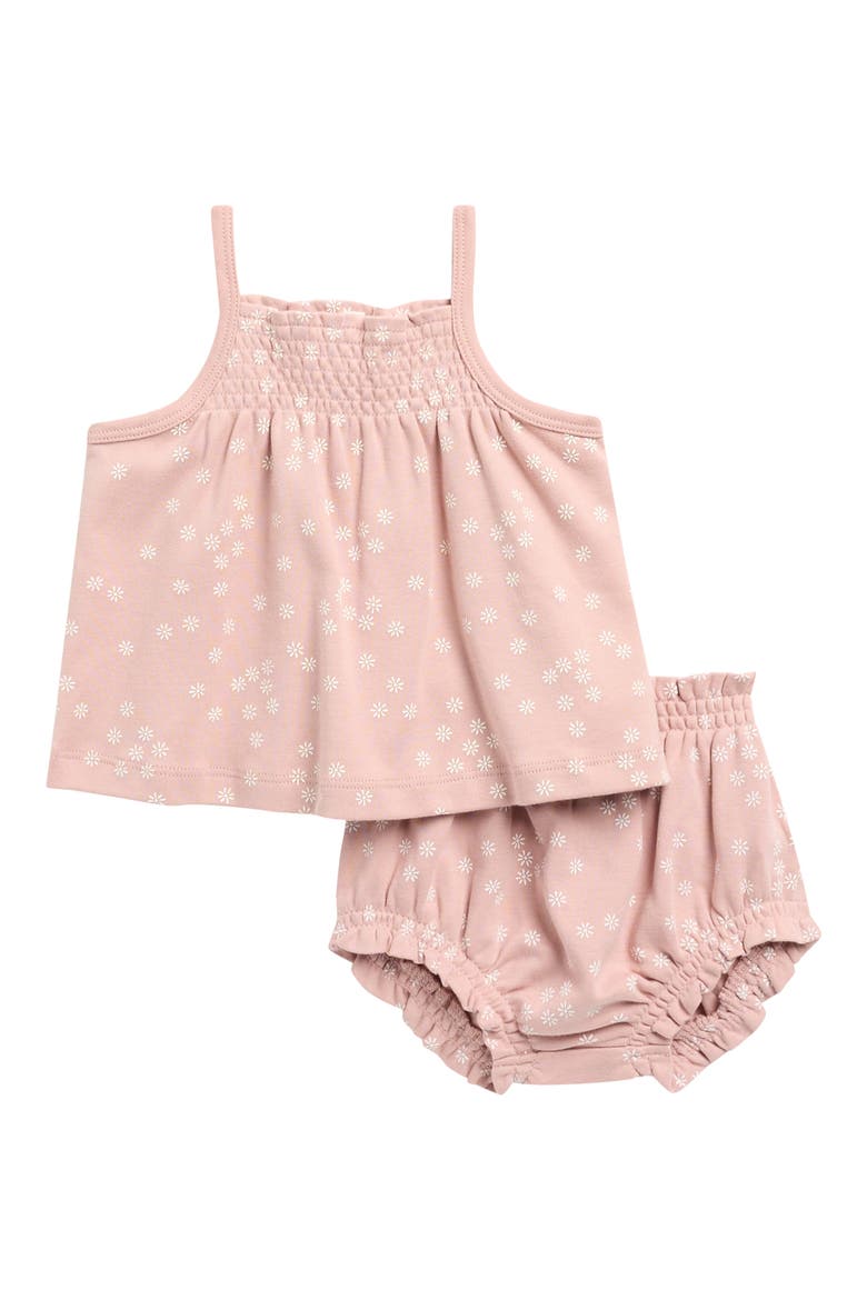 Smocked Tank & Bloomers Set, Main, color, MAUVE