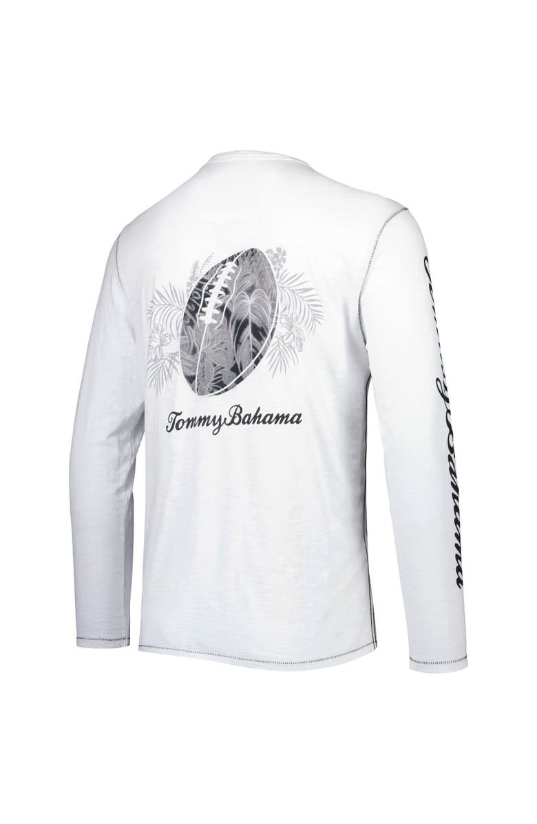 Tommy Bahama Men's Tommy Bahama White Philadelphia Eagles Laces Out Billboard Long Sleeve T-Shirt, Alternate, color, White