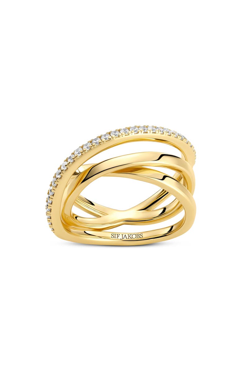 Sif Jakobs Jewellery Ring Spirale, Main, color, 18K Gold Plated