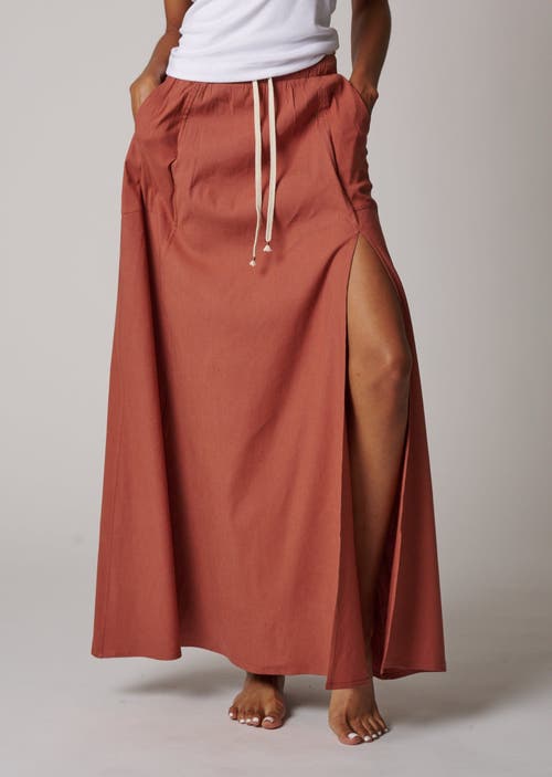 Leisure Lab Sunset Flow Skirt In Copper