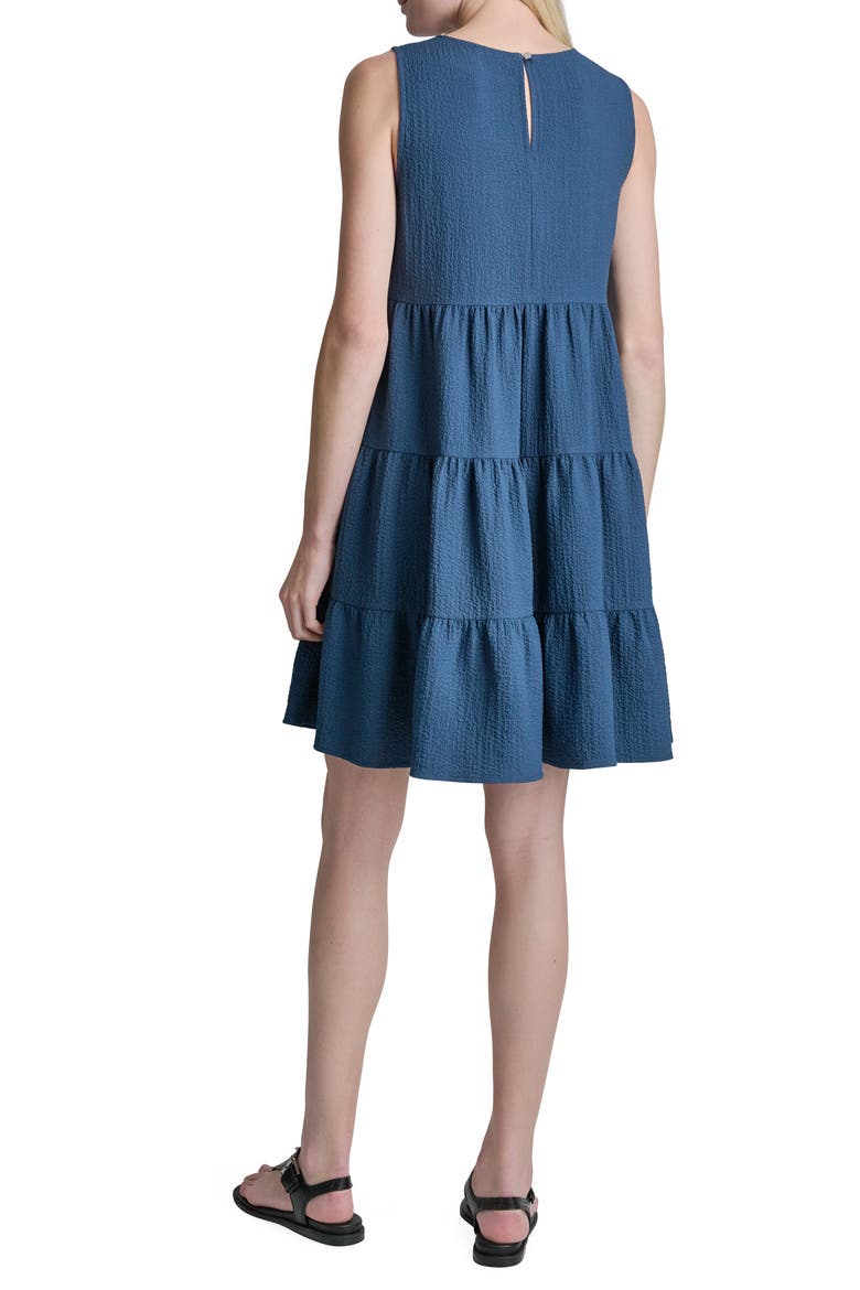 Commuter Sleeveless Swing Minidress, Alternate, color, INDIGO
