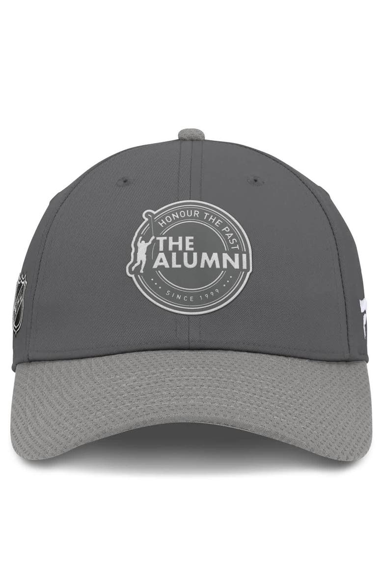 FANATICS Men's Fanatics Charcoal/Gray NHL Alumni Association Adjustable Hat, Alternate, color, 