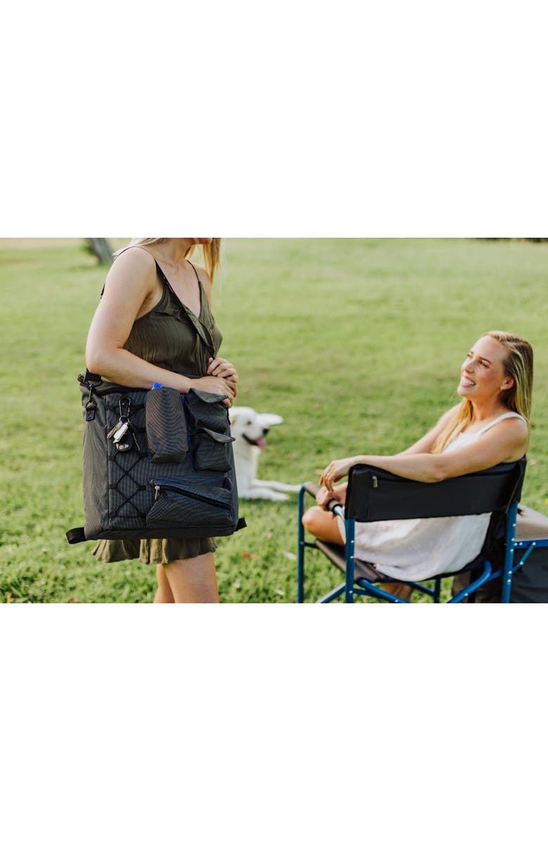 Oniva Fusion Camping Chair, Alternate, color, Dark Gray With Blue Accents