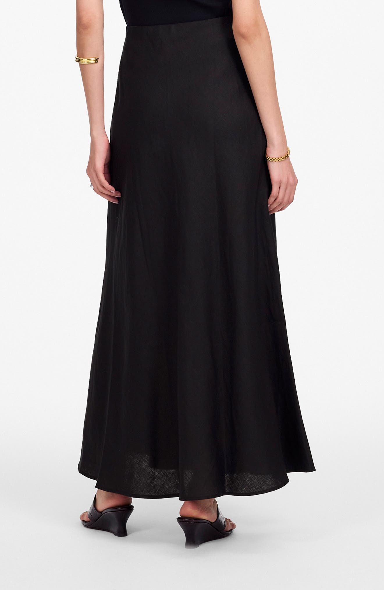 Linen Maxi Slip Skirt - image 2