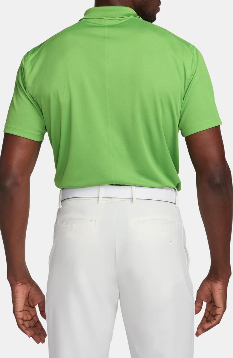 Nike Dri-FIT Piqué Golf Polo, Alternate, color, Chlorophyll/White