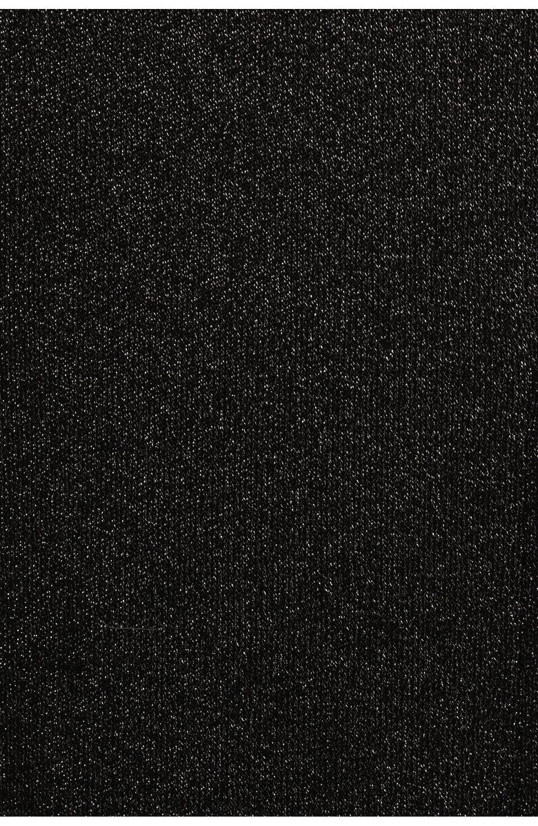 Petal & Pup Tassie Shimmer Mock Neck Sweater, Alternate, color, Black