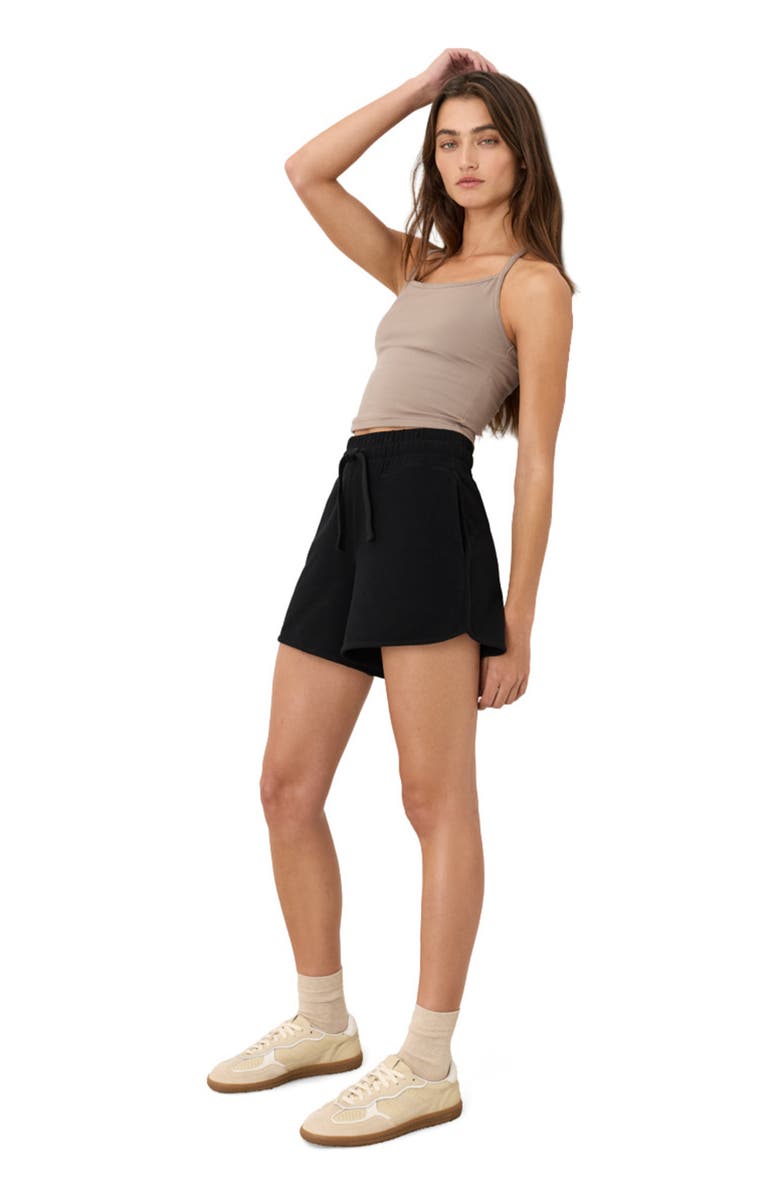 Pact CloudKnit Curved Hem Short, Alternate, color, Black