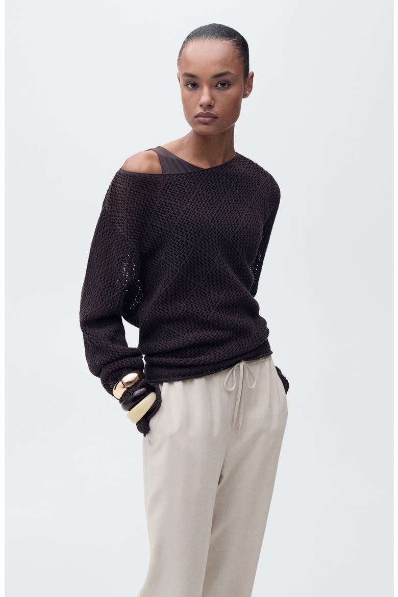 Elastic Waist Flowy Pants, Alternate, color, BEIGE