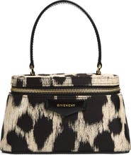 Givenchy Mini Antigona Leopard Jacquard Vanity Case Handbag