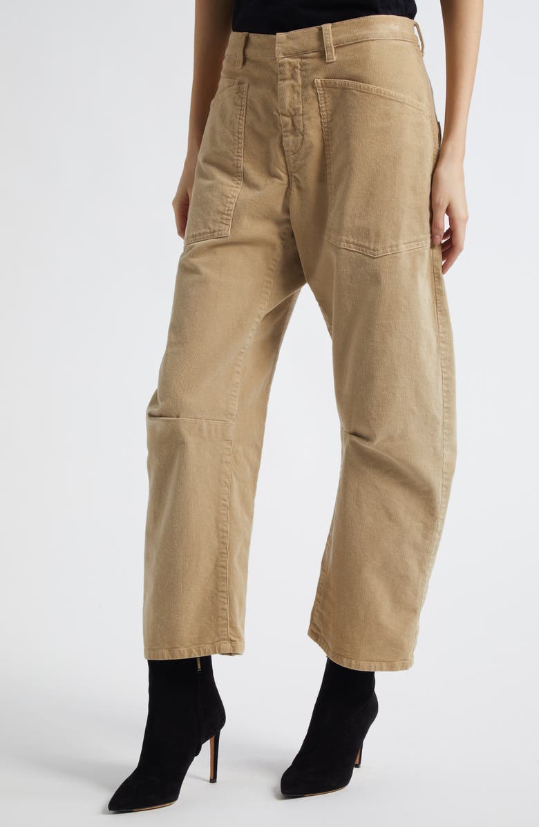 Nili Lotan Shon Corduroy Pants, Alternate, color, Sabbia