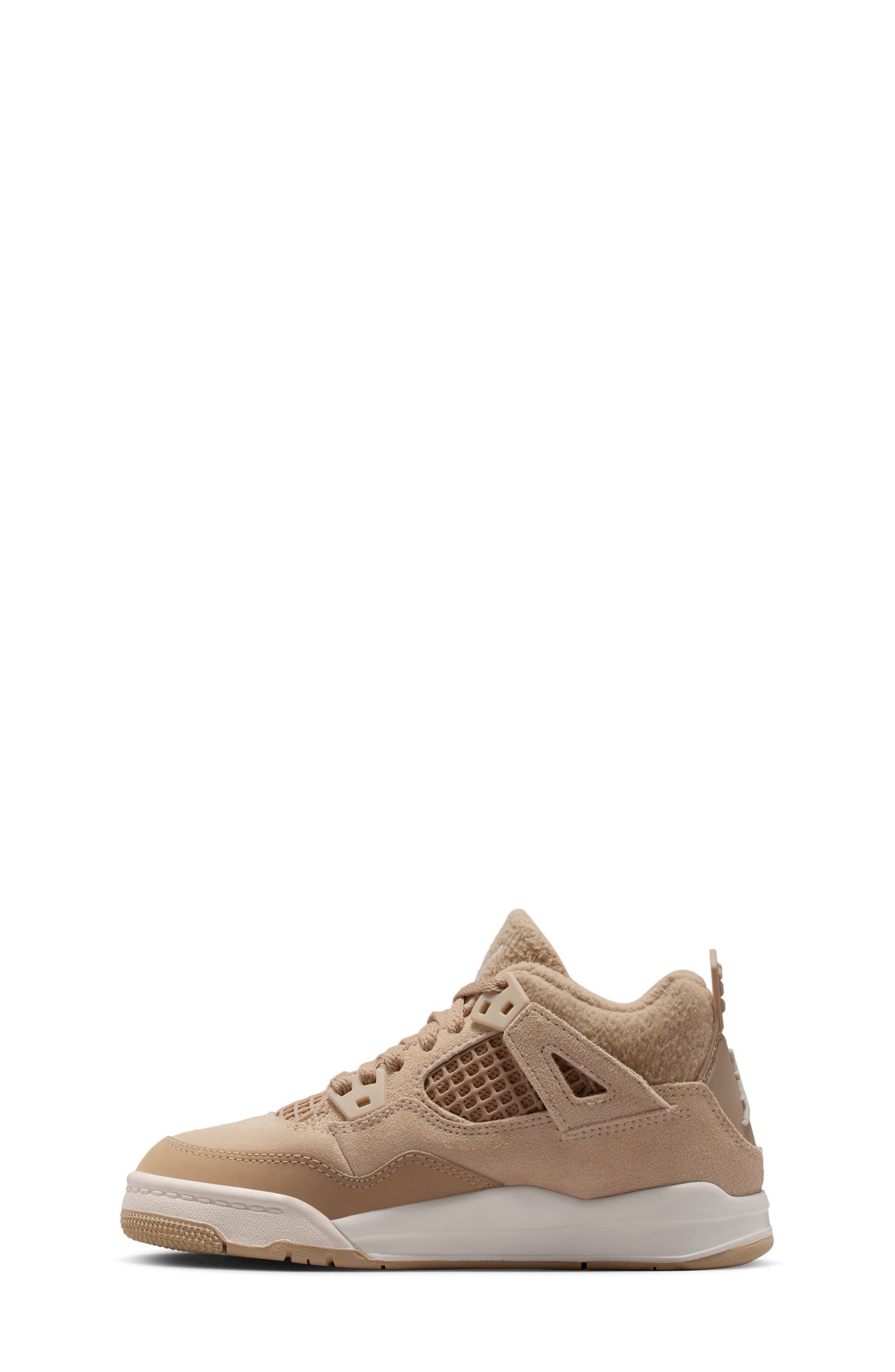 Nike Kids' Jordan 4 Retro Sneaker, Alternate, color, 200 Hemp/Ltowbr