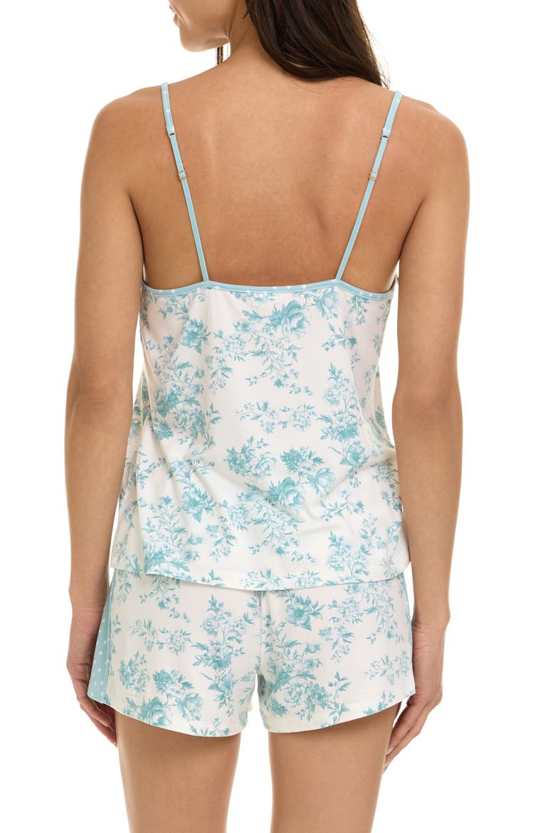 Amari Camisole, Shorts & Pants 3-Piece Pajamas, Alternate, color, SEAFOAM