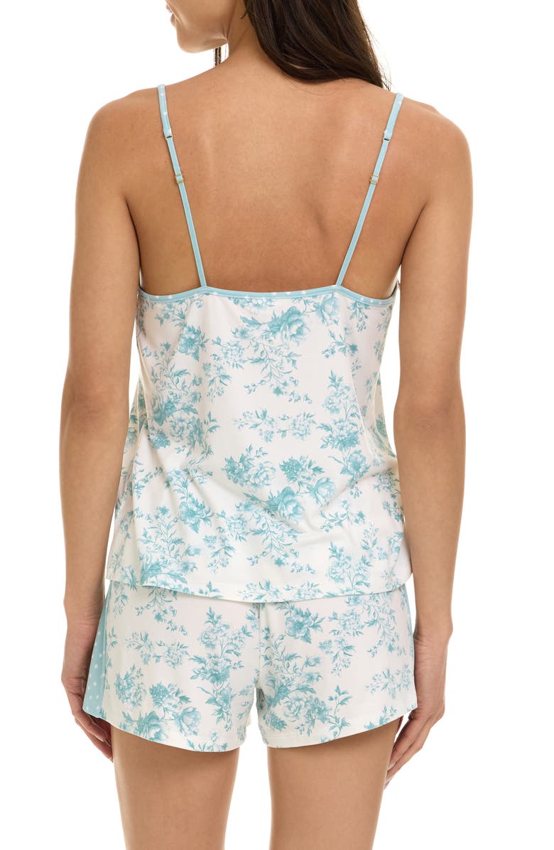 Flora By Flora Nikrooz Amari Camisole, Shorts & Pants 3-Piece Pajamas, Alternate, color, Seafoam