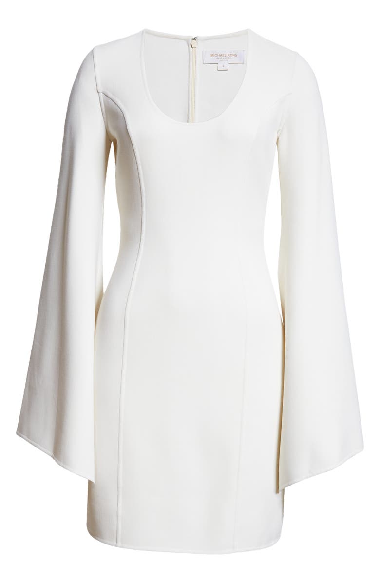 Michael Kors Collection Long Sleeve Stretch Wool Sheath Dress, Alternate, color, 