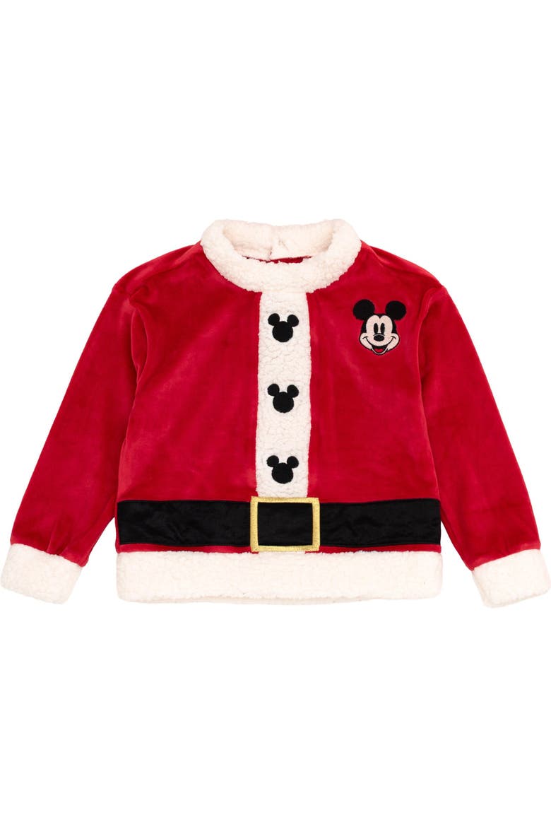 Mickey Mouse Velour Sweatshirt and Pants Set, Alternate, color, Mickey Mouse Red