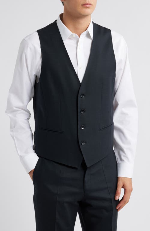 Hugo Boss Boss Slim Fit Wool Blend Suit With Micro Pattern