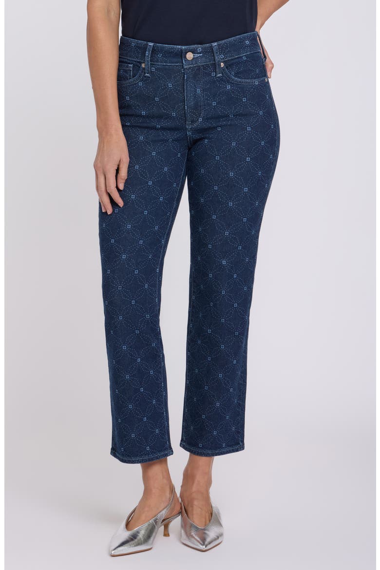 Marilyn Ankle Straight Leg Jeans, Main, color, GEO FLOWER PRINT
