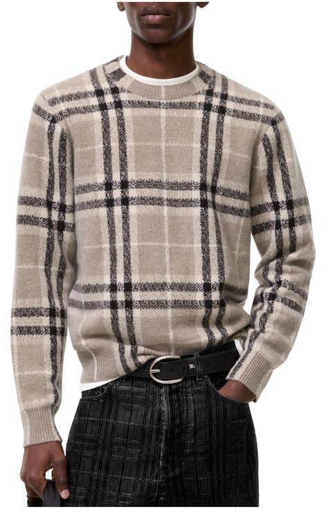 Check Cashmere Sweater