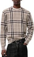 Burberry Check Cashmere Sweater
