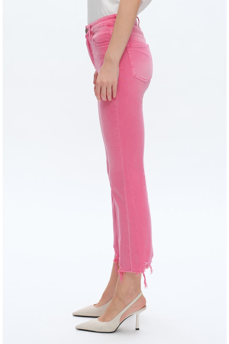Fray Hem Crop Flare Jeans, Alternate, color, RAZ