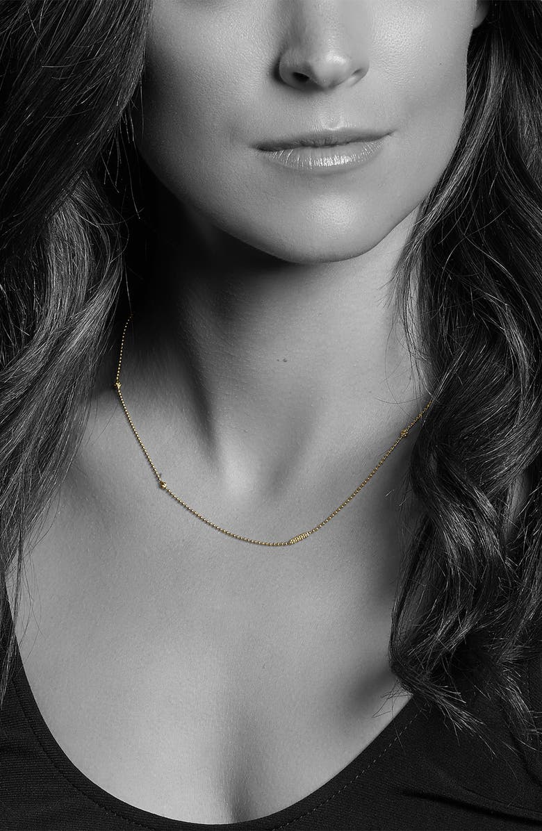 LAGOS Caviar Bars & Cages Chain Necklace, Alternate, color, Gold