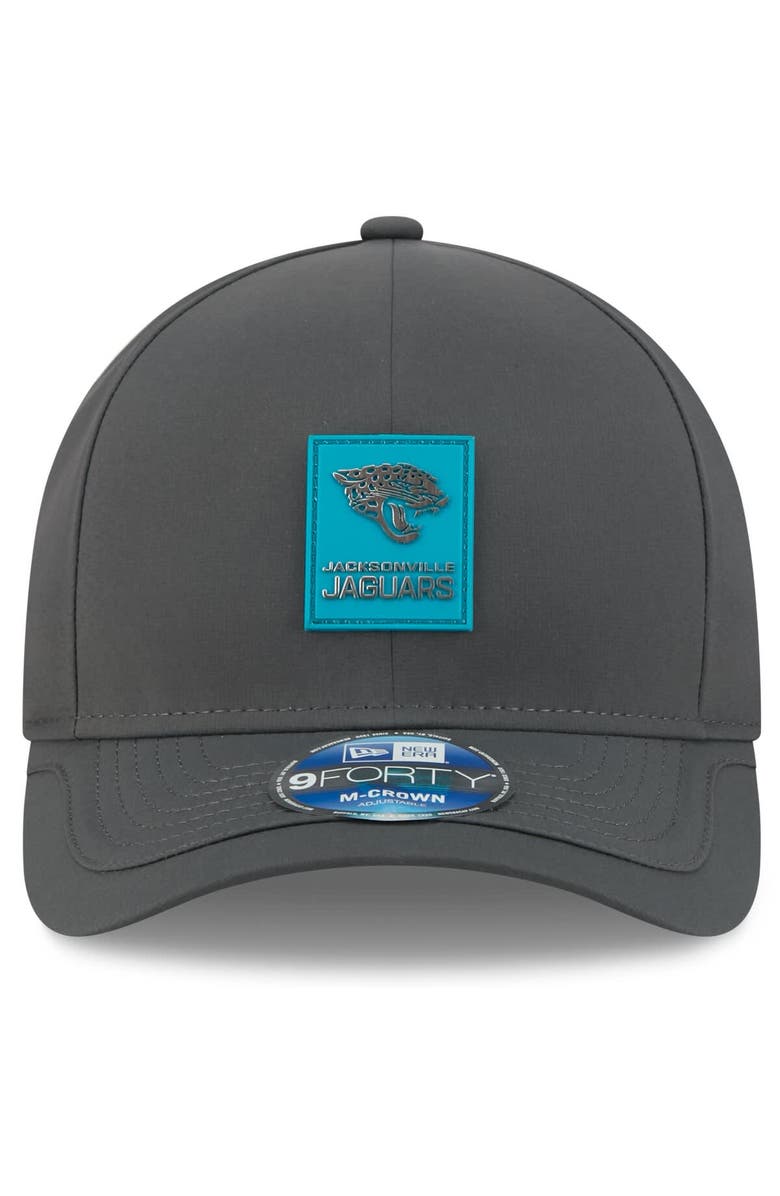 New Era Men's New Era Charcoal Jacksonville Jaguars 2025 Sideline Cold Weather 9FORTY M-Crown Adjustable Hat, Alternate, color, Charcoal