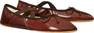 Tory Burch Peep Toe Mary Jane Ballet Flat