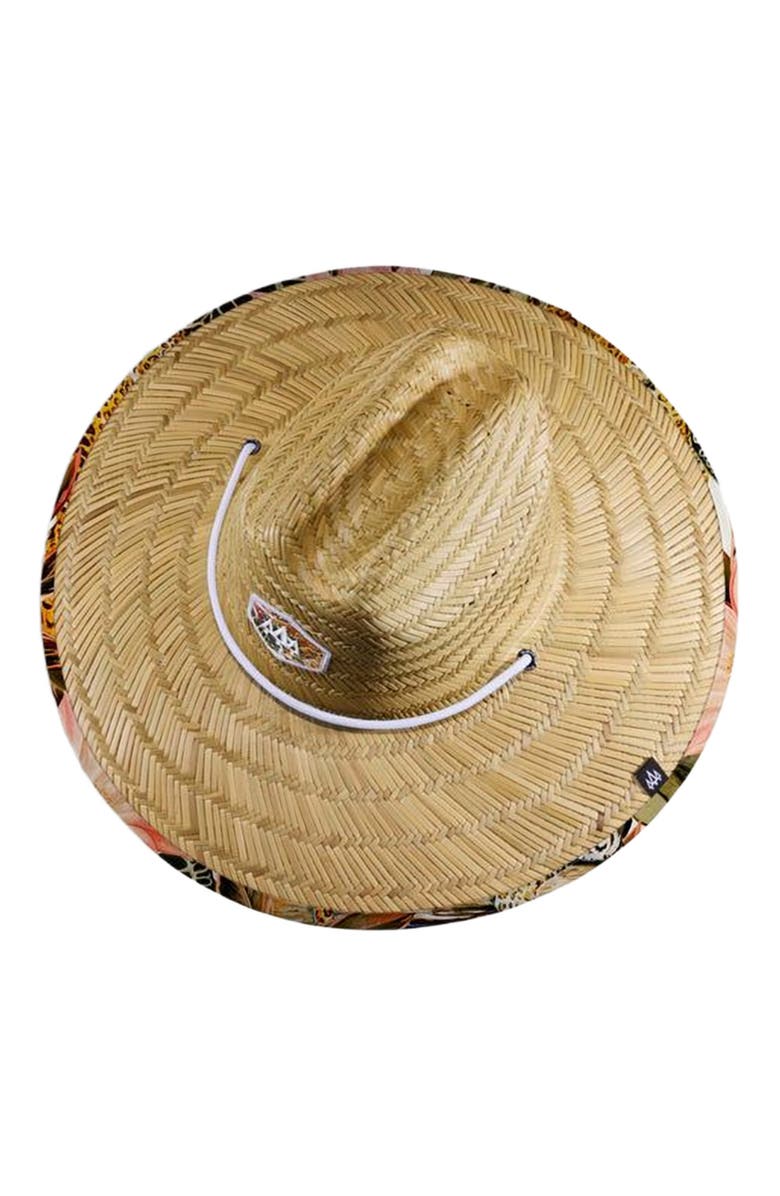 Hemlock Maya Straw Lifeguard Hat, Alternate, color, Jaguar Floral