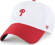 '47 Men's '47 White/Red Philadelphia Phillies Vista Mini Clean Up brrr° Adjustable Hat