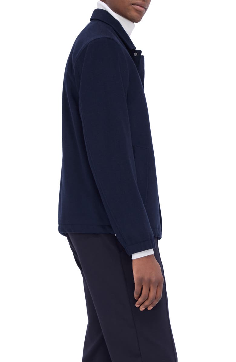 Bugatchi Snap Front Wool Blend Field Jacket, Alternate, color, 