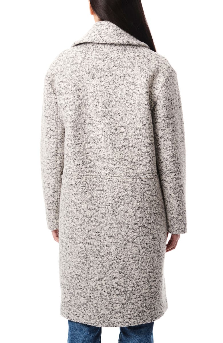Bernardo Double Breasted Bouclé Coat, Alternate, color, 